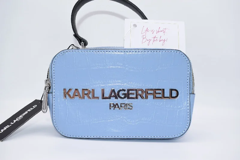Designer Bags For Luxury Collectors With Offers KARL LAGERFELD PARIS Simone Camera Bag in Forever Blue Designer Bags For Luxury Collectors With Offers KARL LAGERFELD PARIS Simone Camera Bag in Forever Blue
