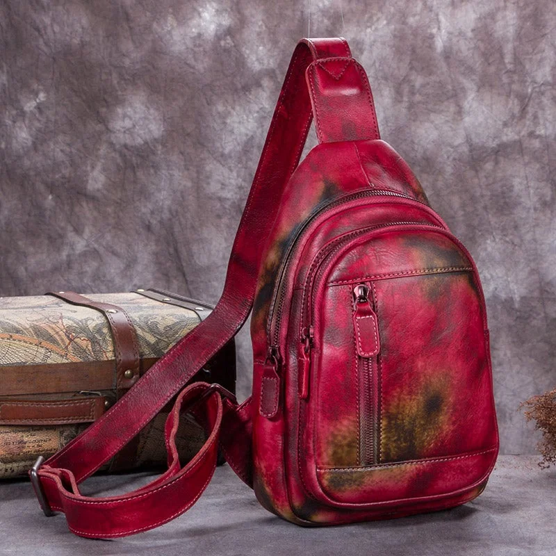 New Styles Just In Cool Women's Chest Sling Bag Purse One Strap Leather Backpack For Women New Styles Just In Cool Women's Chest Sling Bag Purse One Strap Leather Backpack For Women