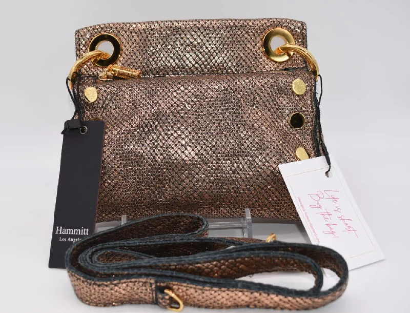 Eco-Friendly And Discounted Bags Hammitt Tony Small Studded Crossbody Bag in Zion/Bronzed Reptile Textured Eco-Friendly And Discounted Bags Hammitt Tony Small Studded Crossbody Bag in Zion/Bronzed Reptile Textured