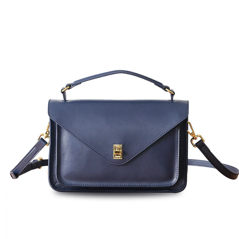 Vibrant Bags With Discounts Womens Blue Leather Satchel Bag Crossbody Bags Purses for Women Vibrant Bags With Discounts Womens Blue Leather Satchel Bag Crossbody Bags Purses for Women