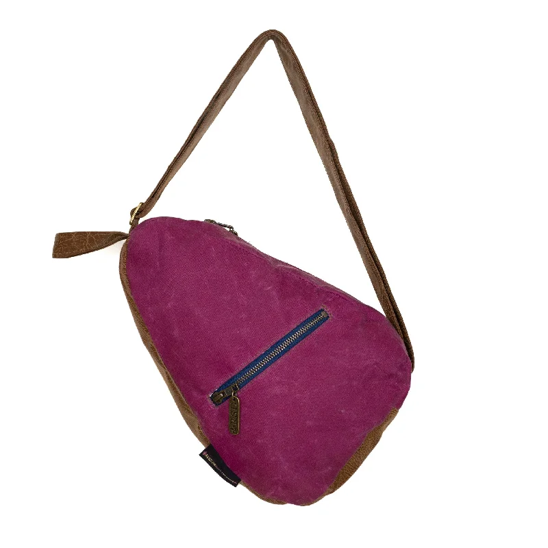 Seasonal Sale Bags Katie Premier: Raspberry Waxed Canvas