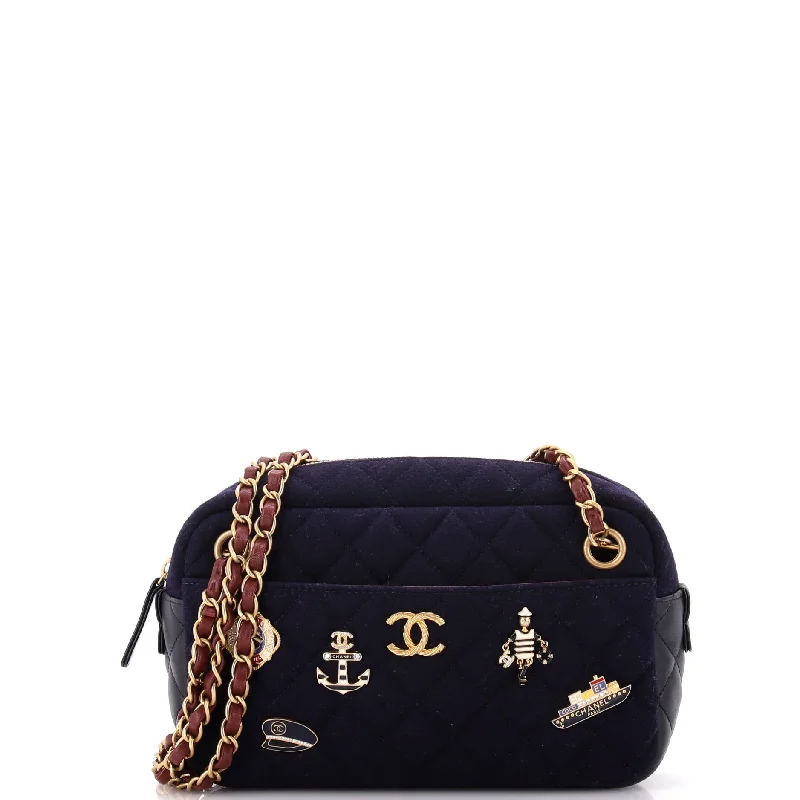 Fall Sale, Prices Drop Paris-Hamburg Charms Camera Bag Quilted Wool and Lambskin Small Fall Sale, Prices Drop Paris-Hamburg Charms Camera Bag Quilted Wool and Lambskin Small