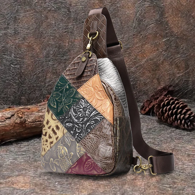 Trendy Fashion Sale Boho Women's Crossbody Chest Backpack Bag Leather Sling Bags For Women Trendy Fashion Sale Boho Women's Crossbody Chest Backpack Bag Leather Sling Bags For Women