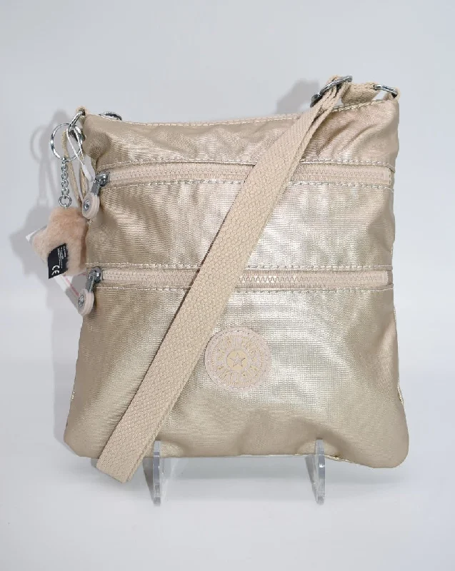 Affordable Bags For Budget Shoppers Kipling Keiko Mini Crossbody Bag in Starry Gold Metallic Affordable Bags For Budget Shoppers Kipling Keiko Mini Crossbody Bag in Starry Gold Metallic