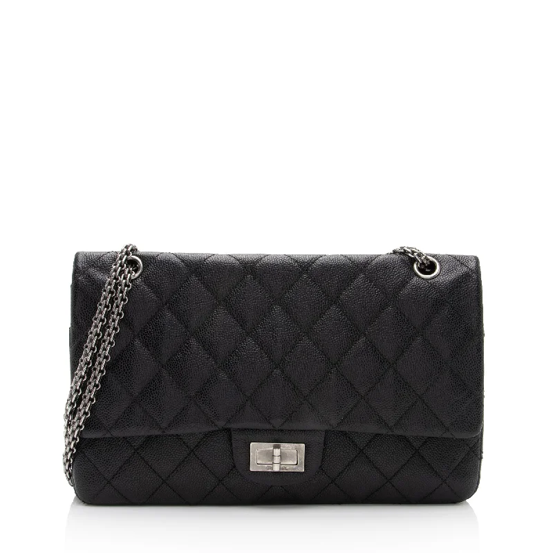 Bags For Free-Spirited And Artistic Styles Chanel Caviar Leather Reissue 227 Double Flap Shoulder Bag Bags For Free-Spirited And Artistic Styles Chanel Caviar Leather Reissue 227 Double Flap Shoulder Bag