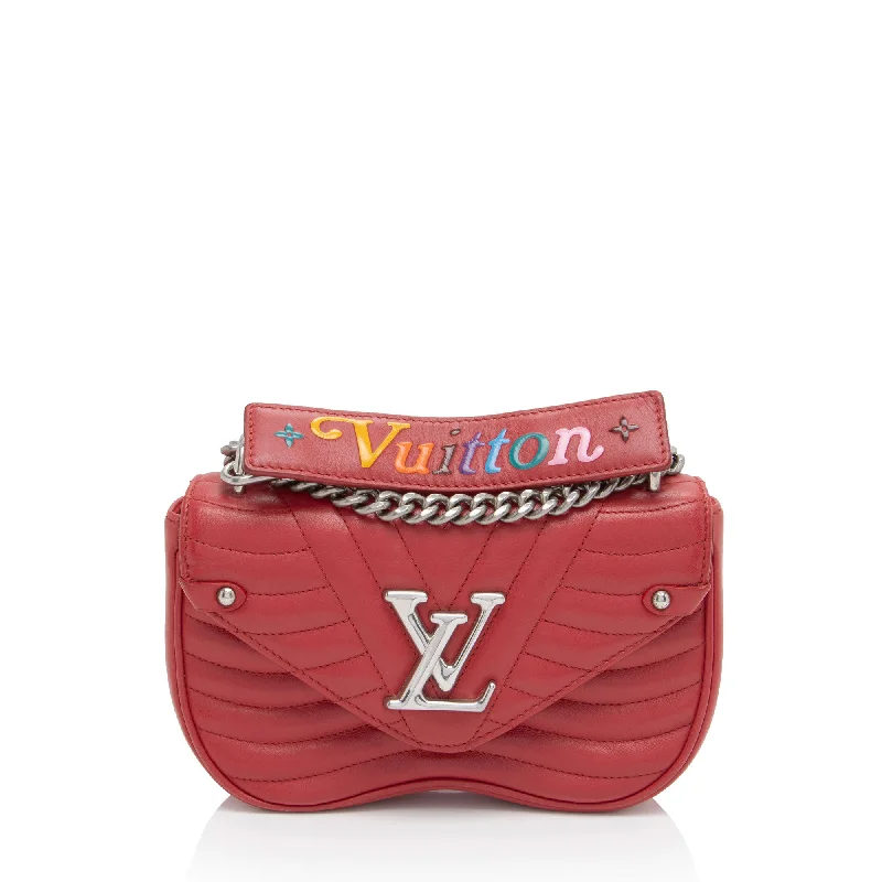 Additional Time-Limited Offers Louis Vuitton Calfskin New Wave Chain PM Shoulder Bag Additional Time-Limited Offers Louis Vuitton Calfskin New Wave Chain PM Shoulder Bag