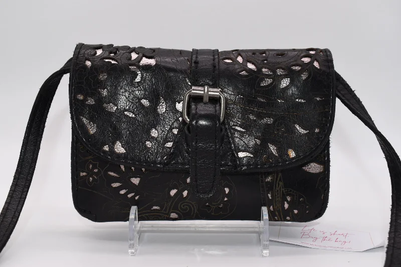 Cozy Handbags With Clearance Prices Patricia Nash Torri Tooled Leather Crossbody Bag in Black Cozy Handbags With Clearance Prices Patricia Nash Torri Tooled Leather Crossbody Bag in Black