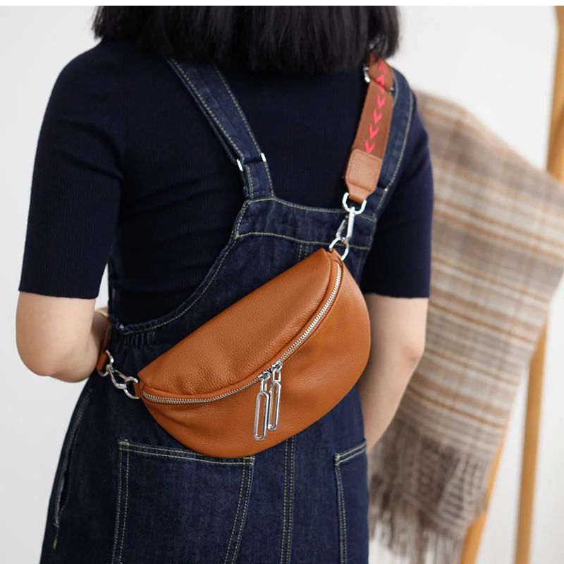 New Season Fashion Preview Chic Women's Crossbody Chest Bag Leather Sling Pack For Women