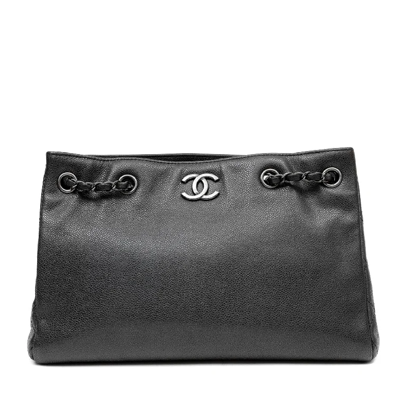 Scratch-Resistant And Luxury Sale Bags Chanel Slate Gray Tote w/ Gunmetal Hardware Scratch-Resistant And Luxury Sale Bags Chanel Slate Gray Tote w/ Gunmetal Hardware