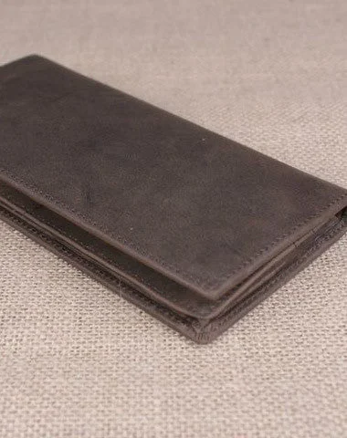 Affordable Handbags Handmade men leather long wallet Vintage bifold dark brown wallet clutch purse Affordable Handbags Handmade men leather long wallet Vintage bifold dark brown wallet clutch purse