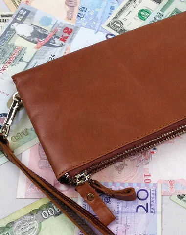 Clearance Bags For Budget Shoppers Handmade men leather Vintage brown zip wallet men long wallet purse clutch Clearance Bags For Budget Shoppers Handmade men leather Vintage brown zip wallet men long wallet purse clutch