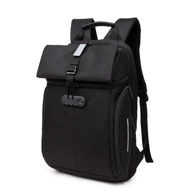 Chic Bags For Office Professionals And Urban Dwellers Roll Top Backpack With Lock MEILAN Chic Bags For Office Professionals And Urban Dwellers Roll Top Backpack With Lock MEILAN