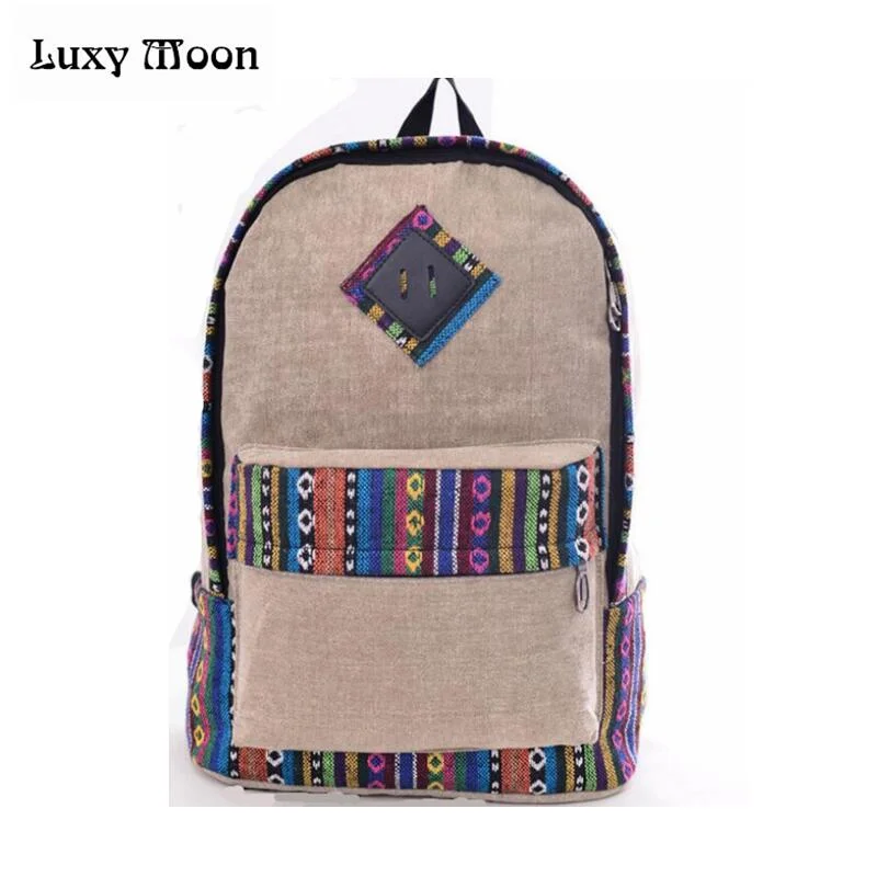 Vibrant Bags With Discounts New female women ethnic brief canvas backpack preppy style school Lady girl student school Travel laptop bag mochila bolsas Vibrant Bags With Discounts New female women ethnic brief canvas backpack preppy style school Lady girl student school Travel laptop bag mochila bolsas