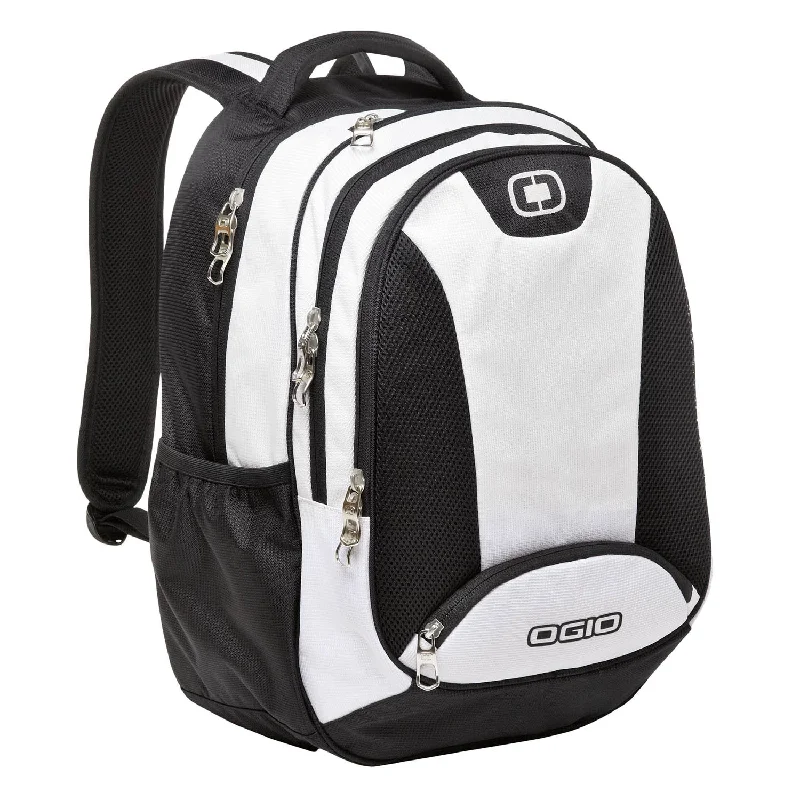 Chic Bags For Office Professionals And Urban Dwellers OGIO White/Black/Silver Bullion Backpack Chic Bags For Office Professionals And Urban Dwellers OGIO White/Black/Silver Bullion Backpack