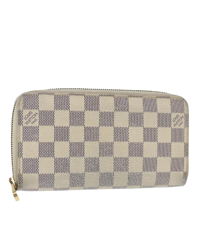 Elegant Bags For Formal Events And Luxury Occasions Durable Damier Azur Long Wallet with Multiple Pockets and Slots Elegant Bags For Formal Events And Luxury Occasions Durable Damier Azur Long Wallet with Multiple Pockets and Slots