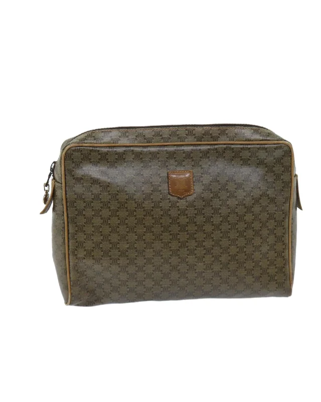 Black Friday And Cyber Monday Bag Deals Beige Macadam Canvas Clutch Bag with Accessory Black Friday And Cyber Monday Bag Deals Beige Macadam Canvas Clutch Bag with Accessory