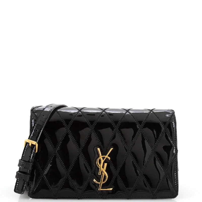 Chic Bags For Office Professionals And Urban Dwellers Angie Chain Shoulder Bag Quilted Patent Small Chic Bags For Office Professionals And Urban Dwellers Angie Chain Shoulder Bag Quilted Patent Small
