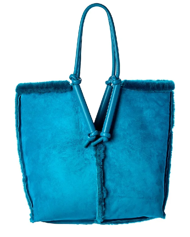 Trendy Festival Bags With Limited-Time Offers Bottega Veneta Bolster Shearling & Leather Tote Trendy Festival Bags With Limited-Time Offers Bottega Veneta Bolster Shearling & Leather Tote