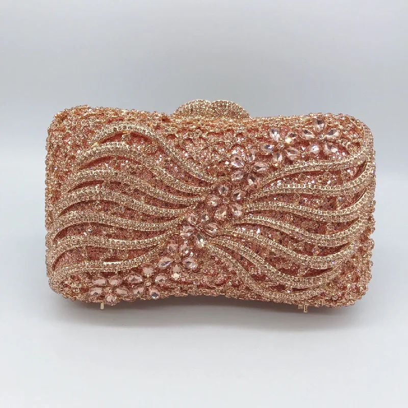 Bags For Personalized Gifts Bow Ribbon Diamond Evening Bag | Hollow Rhinestone Banquet Clutch Bags For Personalized Gifts Bow Ribbon Diamond Evening Bag | Hollow Rhinestone Banquet Clutch
