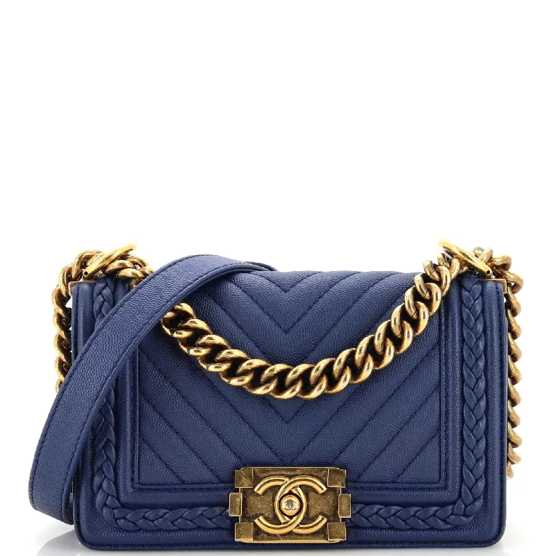Stylish Bags For Fashion Influencers And Bloggers Braided Boy Flap Bag Chevron Caviar Small Stylish Bags For Fashion Influencers And Bloggers Braided Boy Flap Bag Chevron Caviar Small