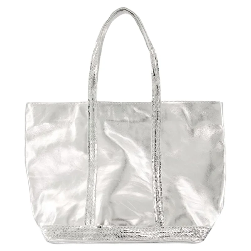Clearance Bags For Budget Shoppers Cabas L Shopper Bag - Vanessa Bruno - Leather - Silver Clearance Bags For Budget Shoppers Cabas L Shopper Bag - Vanessa Bruno - Leather - Silver