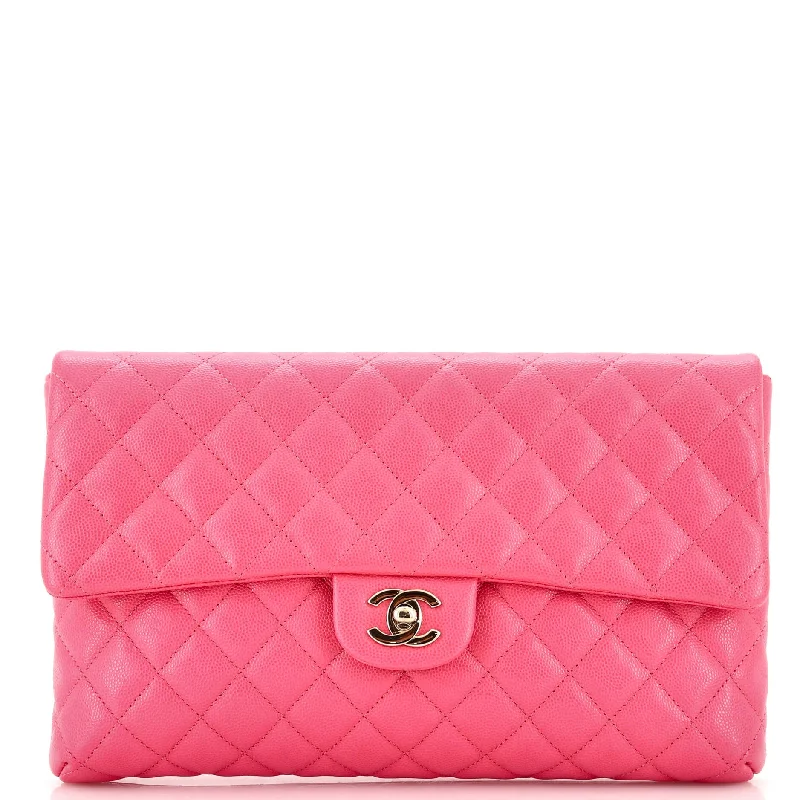 Chic And Clearance-Priced Tote Bags Classic Flap Clutch Quilted Caviar