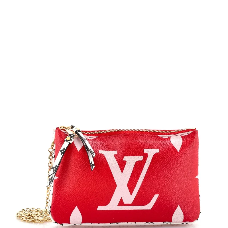 Seasonal Clearance Bags For Summer, Winter, Etc. Double Zip Pochette Limited Edition Colored Monogram Giant Seasonal Clearance Bags For Summer, Winter, Etc. Double Zip Pochette Limited Edition Colored Monogram Giant