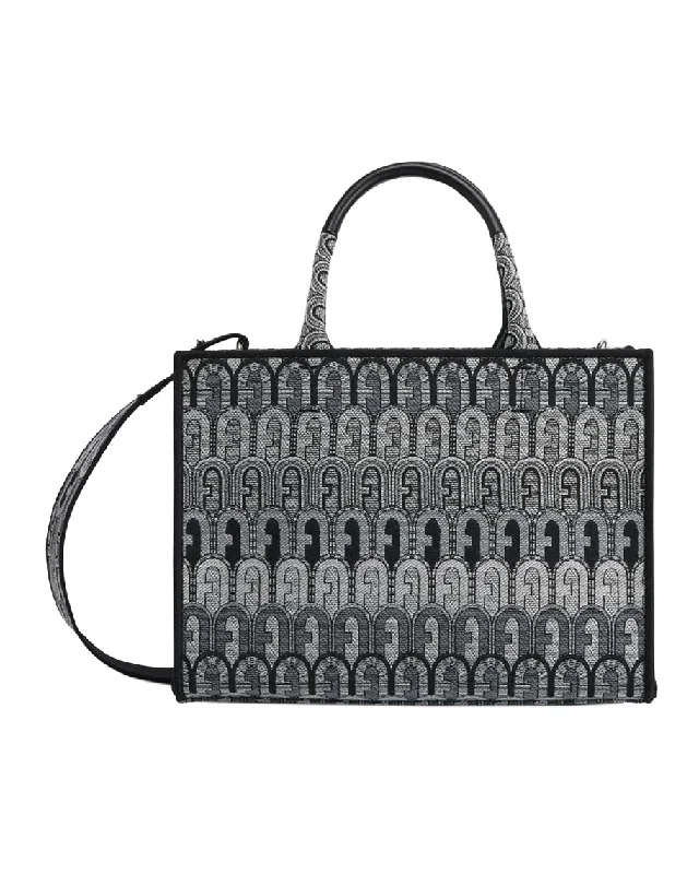 Luxurious Bags With Limited-Time Offers Furla Women Opportunity Tote Leather Canvas Bag Toni Grigio OS Luxurious Bags With Limited-Time Offers Furla Women Opportunity Tote Leather Canvas Bag Toni Grigio OS