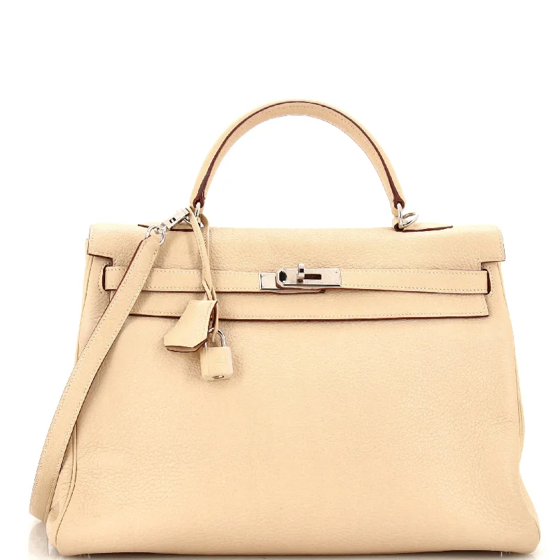 Seasonal Clearance Bags For Summer, Winter, Etc. Kelly Handbag Light Clemence with Palladium Hardware 35 Seasonal Clearance Bags For Summer, Winter, Etc. Kelly Handbag Light Clemence with Palladium Hardware 35
