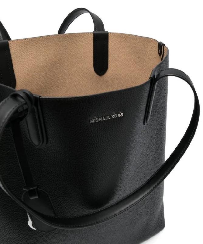 Luxury Bags On Sale Michael Michael Kors Women Black North South Pebbled Leather Tote Bag Luxury Bags On Sale Michael Michael Kors Women Black North South Pebbled Leather Tote Bag