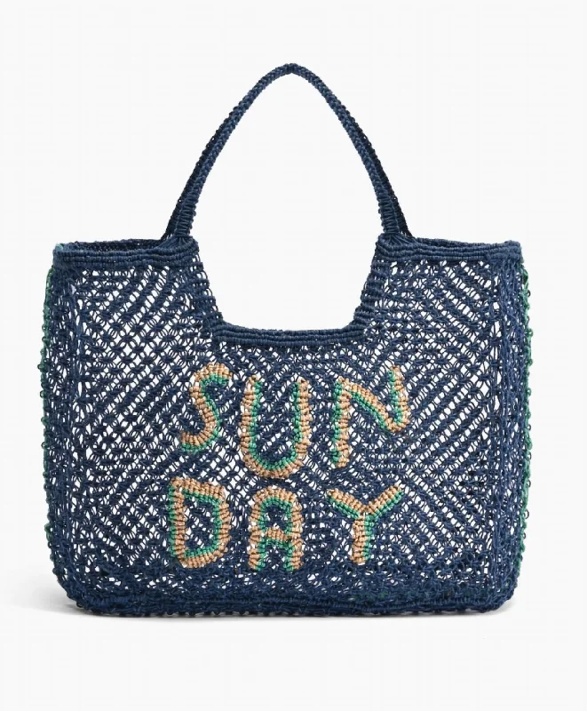 Bags With Discounts Sun Day Tote Bag In Blue