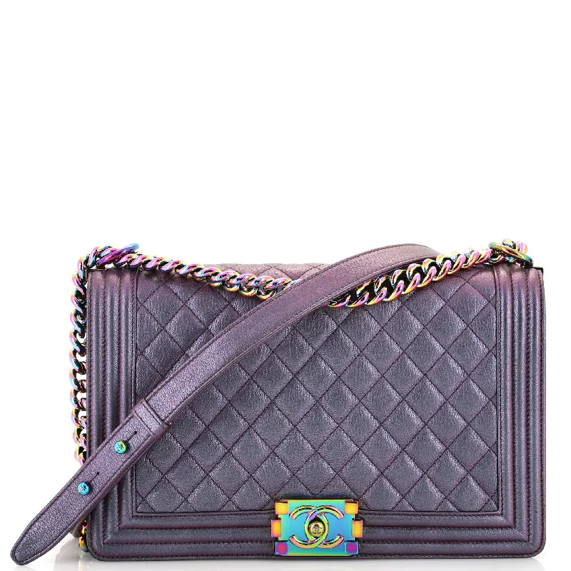 Tsa-Approved Bags For Hassle-Free Airport Security Boy Flap Bag Quilted Iridescent Goatskin New Medium Tsa-Approved Bags For Hassle-Free Airport Security Boy Flap Bag Quilted Iridescent Goatskin New Medium