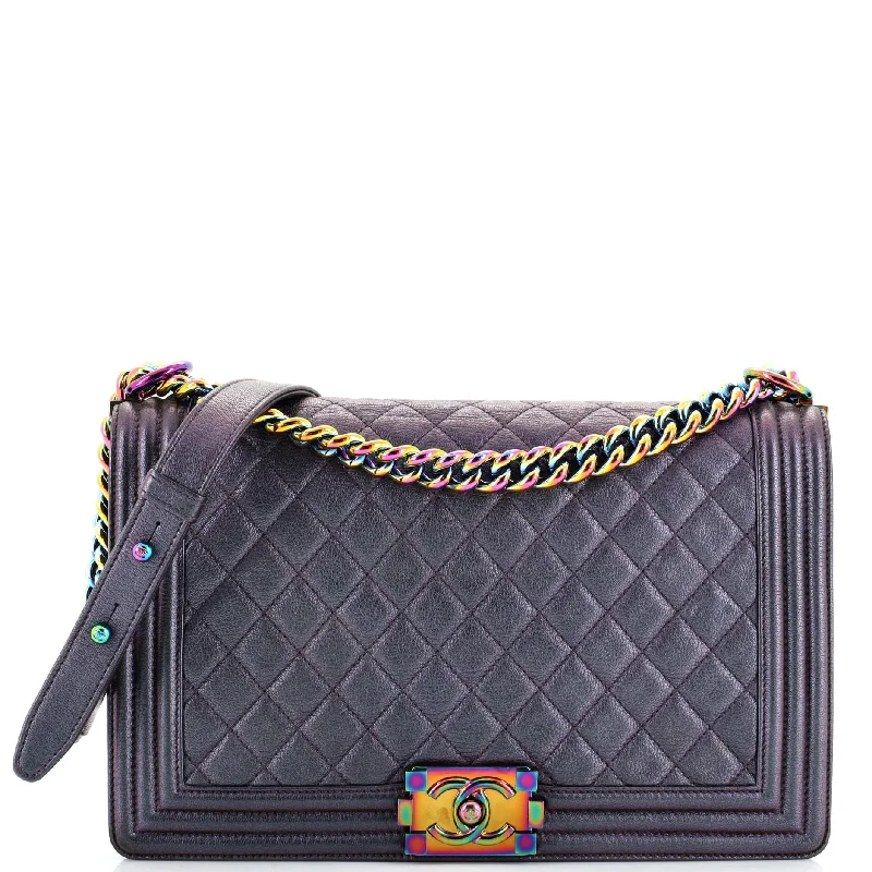 Chic And Clearance-Priced Tote Bags Boy Flap Bag Quilted Iridescent Goatskin New Medium Chic And Clearance-Priced Tote Bags Boy Flap Bag Quilted Iridescent Goatskin New Medium