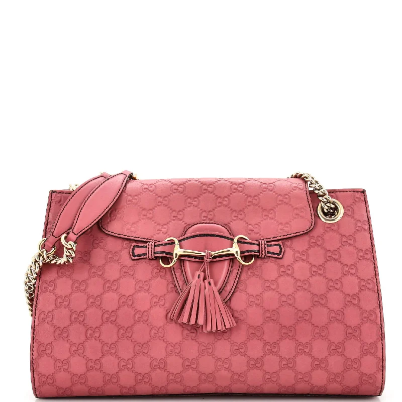 Discounted Designer Bags For Clearance Events Emily Chain Flap Shoulder Bag Guccissima Leather Large Discounted Designer Bags For Clearance Events Emily Chain Flap Shoulder Bag Guccissima Leather Large