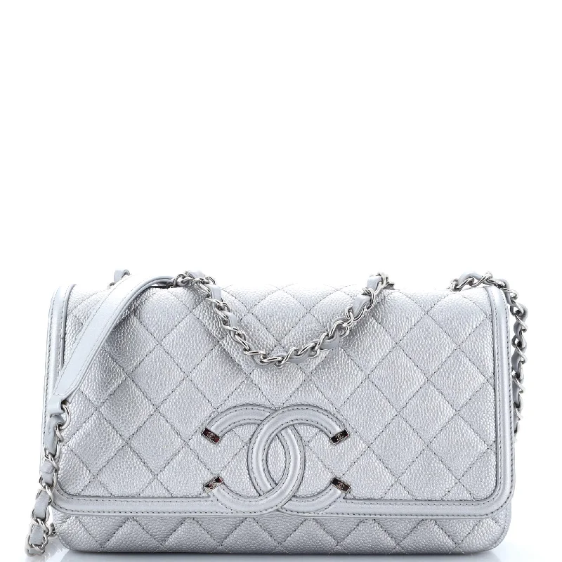 Limited-Time Offers On Trendy And Stylish Bags Filigree Flap Bag Quilted Caviar Medium Limited-Time Offers On Trendy And Stylish Bags Filigree Flap Bag Quilted Caviar Medium