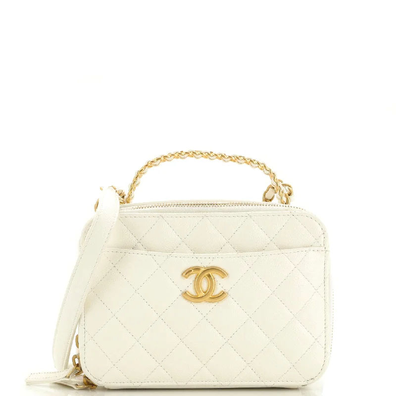 Bags For Personalized Gifts Pick Me Up Logo Handle Vanity Case Quilted Caviar Small Bags For Personalized Gifts Pick Me Up Logo Handle Vanity Case Quilted Caviar Small