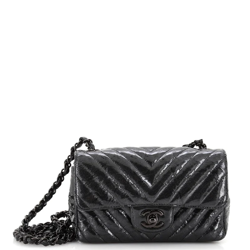 Discounted Designer Bags For Clearance Sale So Black Classic Single Flap Bag Chevron Crumpled Patent Mini Discounted Designer Bags For Clearance Sale So Black Classic Single Flap Bag Chevron Crumpled Patent Mini