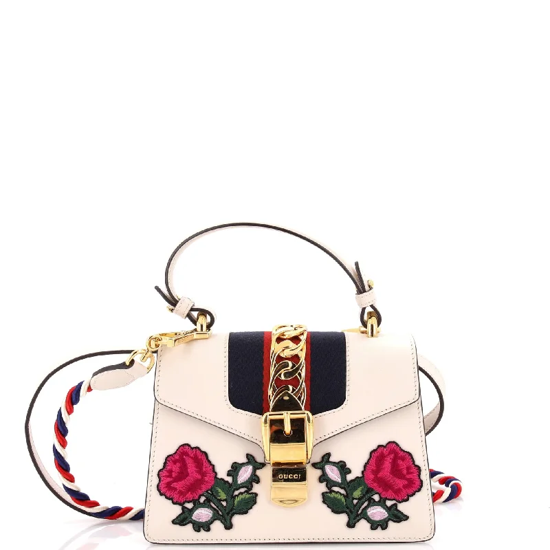 Rustic Bags For Outdoor And Nature-Inspired Looks Sylvie Top Handle Bag Embroidered Leather Mini Rustic Bags For Outdoor And Nature-Inspired Looks Sylvie Top Handle Bag Embroidered Leather Mini