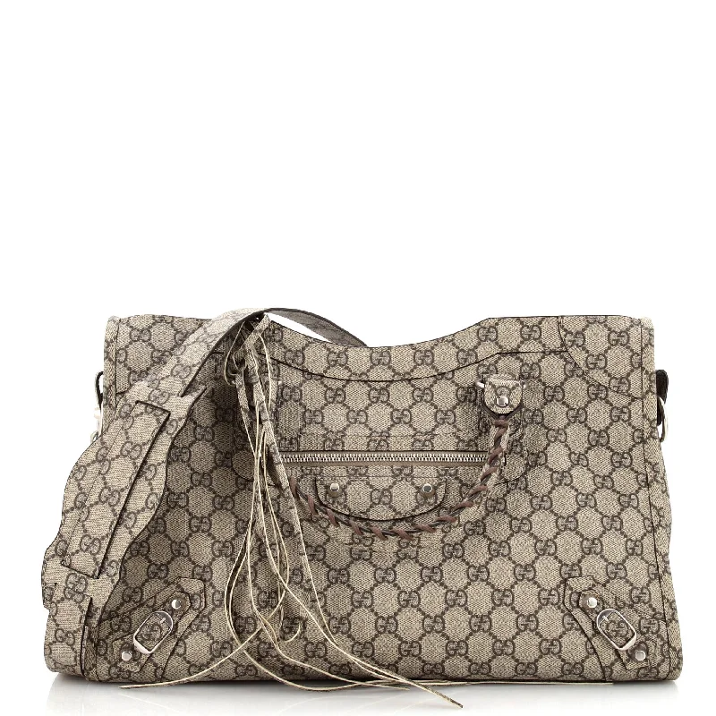 Eco-Friendly And Discounted Bags x Balenciaga The Hacker Project Neo Classic City Bag GG Coated Canvas Medium Eco-Friendly And Discounted Bags x Balenciaga The Hacker Project Neo Classic City Bag GG Coated Canvas Medium